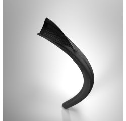 Canalina passacavi Zipi in guaina in tessuto con zip lunghezza 150 cm colore nero