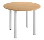 Vergadertafel B 120 cm 4 buisvormige poten Excellens