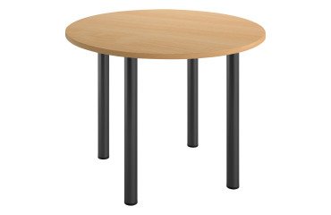 Mesa redonda Excellens Ø 100 cm haya 4 patas metal