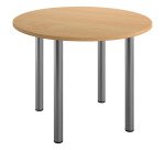 Konferenztisch mit 4 Beinen aus Metallrohr Excellens