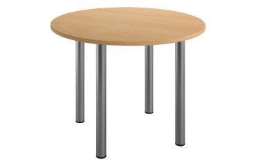Mesa redonda Excellens Ø 100 cm haya 4 patas metal