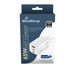 Adaptateur de charge rapide GaN MediaRange 65 W
