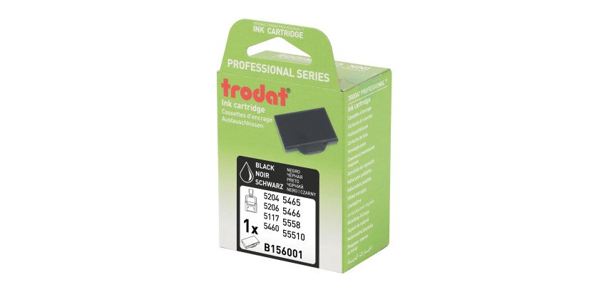 Recambio almohadilla negro 6/56 Trodat Blíster de 2