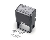Trodat Printy 4927 sello con texto personalizado 6 lineas 60 x 40 mm multicolor