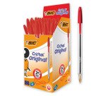 Special Pack Penne a sfera BIC Cristal Original 1mm 50 pezzi + 1 correttore Easy Correct compreso nel prezzo
