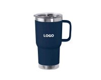 Thermobecher aus recyceltem Stahl 60 cl - 1-Farbdruck