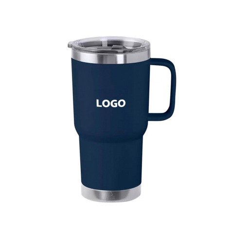 Mug isotherme publicitaire en acier recyclé 60 cl – marquage 1 couleur