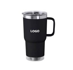 Promotional insulated mug in recycled steel 60 cl - 1-color imprint