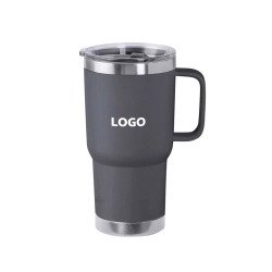 Mug isotherme publicitaire en acier recyclé 60 cl – marquage 1 couleur