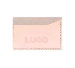 Porte-cartes publicitaire en cuir recyclé - marquage par embossage