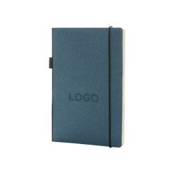 Notitieboek promotieartikel geniet 14 x 21 cm gelinieerd 160 pagina's - reliëfmarkering