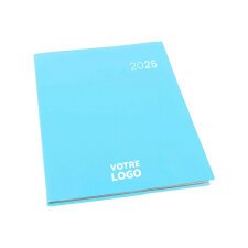 Agenda semainier publicitaire – année 2025 – 21 x 27 cm – turquoise