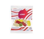 Bonbons Mini oursons d’or Haribo - boîte de 100 sachets publicitaires de 10 g - marquage multicolore