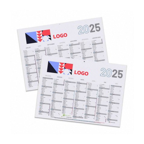 Werbekalender Halbjahr Wandkalender Jahr 2025 - 40,5 x 55 cm - 7 Monate - mehrfarbiger Druck