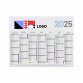 Werbekalender halbjährlich Wandkalender 2025 - 20,8 x 27 cm - 7 Monate - Mehrfarbendruck