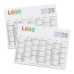 Calendrier publicitaire semestriel mural année 2026 - 20,8 x 27 cm - 7 mois - marquage multicolore