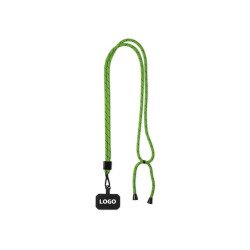 Halskoord promotieartikel voor telefoon - opdruk in 1 kleur