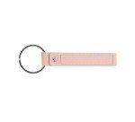 Porte-clés publicitaire avec mousqueton en cuir recyclé – marquage par embossage