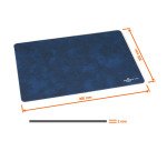 tapis de souris, extra plat, marbré, bleu foncé