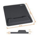 Tapis de souris ERGOTOP, avec repose-poignet