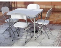 Sedia pieghevole colore bianco 43 x 43 x h 83 cm