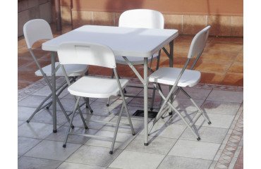 Sedia pieghevole colore bianco 43 x 43 x h 83 cm