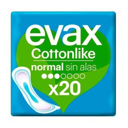 Compresas sin alas Evax CottonLike Normal - paquete de 20