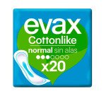 Compresas sin alas Evax CottonLike Normal - paquete de 20