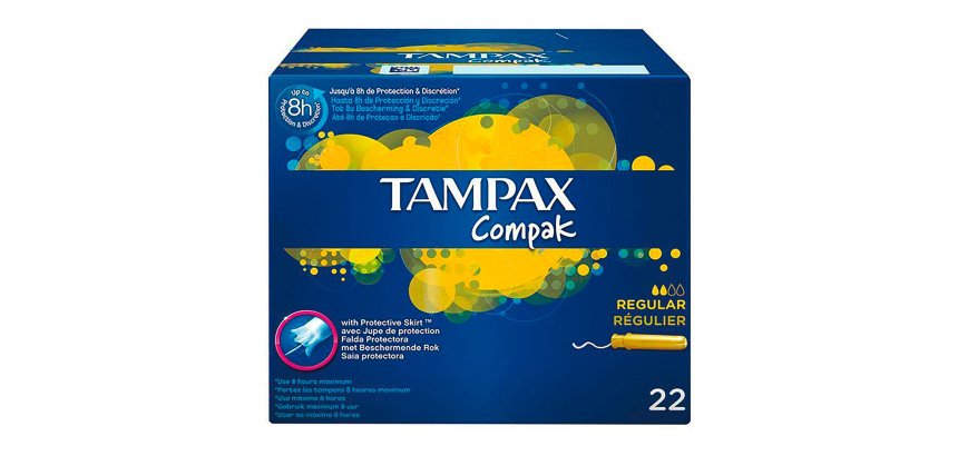 Tampones Tampax Compact Regular - caja de 22
