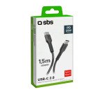 SBS Cavo dati 1.5 m - Connettori USB-C - Nero