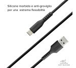 SBS Cavo dati USB 2.0 - Type-C - Nero