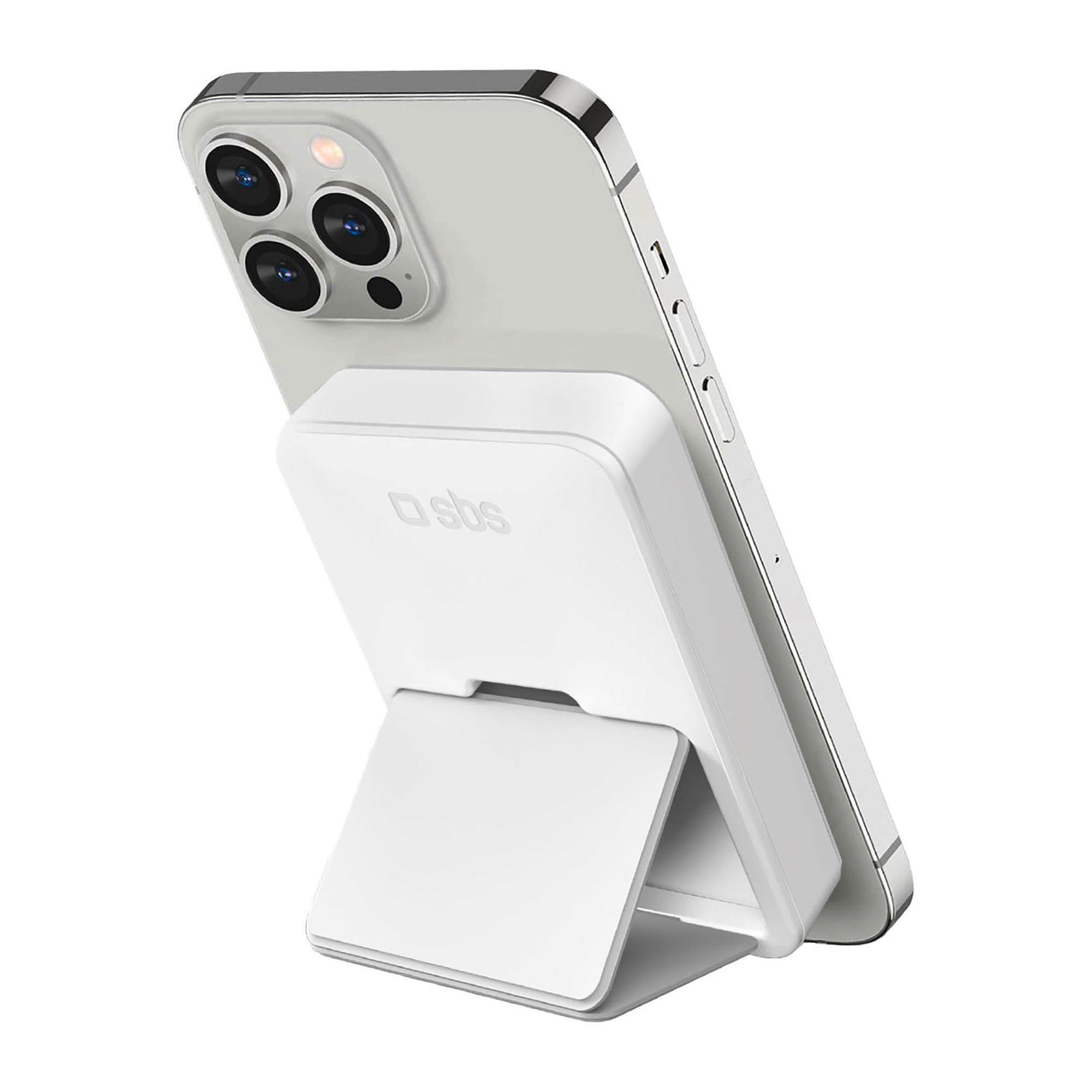 SBS Powerbank da 5000 mAh wireless magnetico con funzione stand
