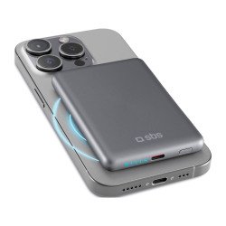 SBS Powerbank 5000 mAh compatibile con MagSafe