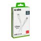 SBS Cavo dati 1.5 m - Connettori USB-C - Bianco