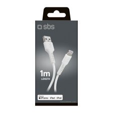 SBS Cavo dati e ricarica USB - Lightning - bianco - 1 metro