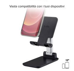 SBS Supporto da tavolo pieghevole per smartphone e tablet