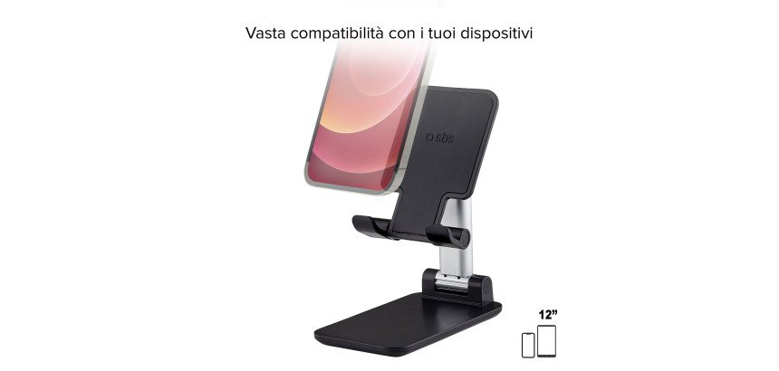 SBS Supporto da tavolo pieghevole per smartphone e tablet