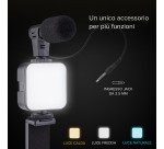 SBS Kit Treppiede pocket con luce LED e microfono