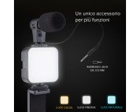 SBS Kit Treppiede pocket con luce LED e microfono