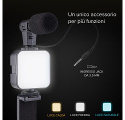 En_sbs kit treppiede pocket con luce led e microf