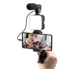 SBS Kit Treppiede pocket con luce LED e microfono