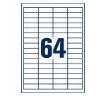 Étiquette universelle, 48,5 x 16,9 mm, blanc