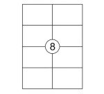 Étiquette universelle, 105 x 74 mm, blanc