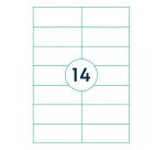 Etiquette universelle, 105 x 42,4 mm, blanc