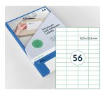 Etiquette universelle, 52,5 x 21,2 mm, blanc