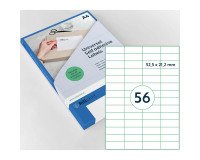 Etiquette universelle, 52,5 x 21,2 mm, blanc
