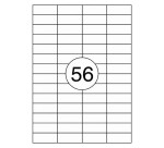 Etiquette universelle, 52,5 x 21,2 mm, blanc