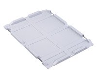 Couvercle à charnière ProfiPlus EuroBox LID S 400 gris