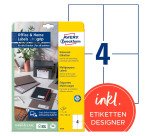 Etiquette universelle 105 x 148 mm Office&Home - Boîte de 40