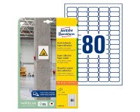 Etiquette papier 35,6 x 16,9 mm ultra-adhésif  blanc - Boîte de 1600